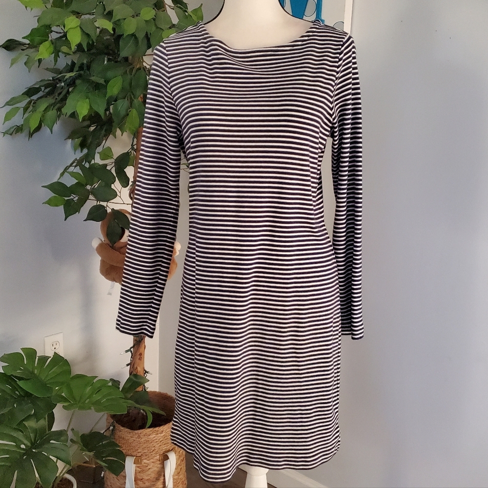 VINEYARD VINES Striped Zip Back Tunic Dress M
